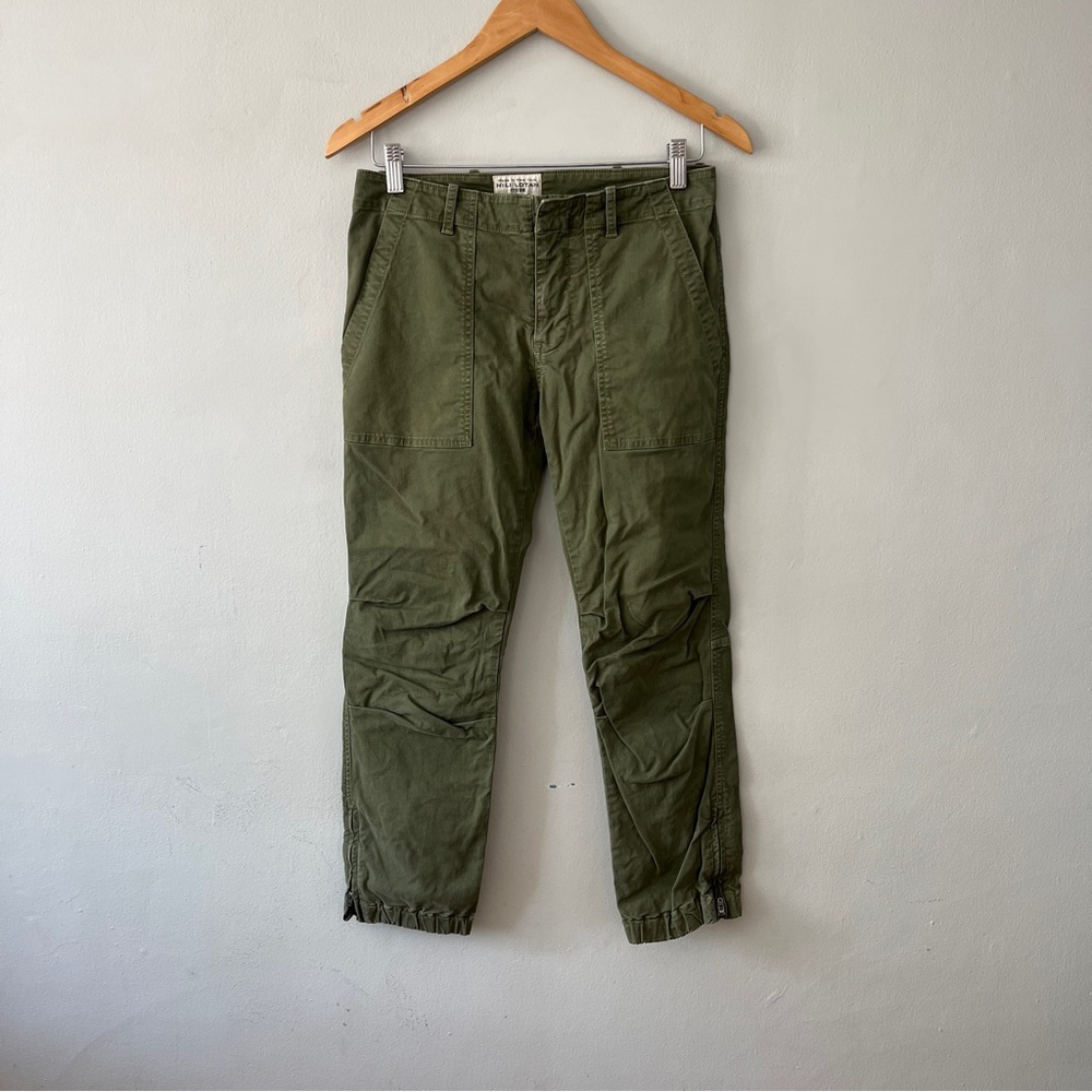 Nili Lotan 111/88 80nl Green Army Style Jogger Pants Cargo Size 2